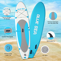Meilleur Kayak Gonflable Unisexe en PVC pour l'Aventure, Stand Up Paddle Board Stable en Mousse pour l'Entraînement, Planche de Surf Gonflable pour Sports Nautiques