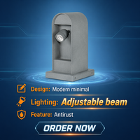 Lampadaire de jardin moderne à LED, économie d'énergie, étanche IP65, angle réglable, en aluminium moulé sous pression, pour jardin