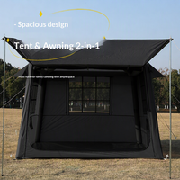 Tente de camping gonflable en tissu Oxford, quatre saisons, protection UV, imperméable, idéale pour la randonnée, portable, gonflage électrique, en stock