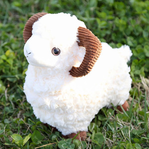 Peluche Mouton à Cornes Courbes, Jouet en Peluche, <span class=keywords><strong>Petite</strong></span> Poupée Agneau, Vente en Gros, Ornement Style Xinjiang 11-30cm - Product Image 2
