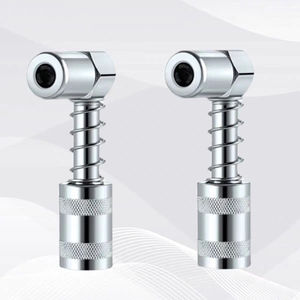 Punta de pistola de engrase de acero inoxidable de 90 grados, conector de ángulo recto para pistola de engrase manual, accesorio para herramienta de lubricación - Product Image 5