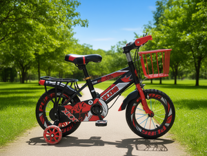 Bicicletta per bambini XKXING da 16 pollici con rotelle e cestino per bambini dai 5 ai 7 anni - Product Image 2
