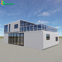 Maison capsule modulaire préfabriquée en acier écologique avec terrasse sur le toit, application villa, conception étanche, couleur et services personnalisés