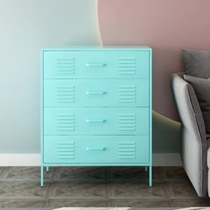 Armario lateral de metal para sala de estar, mueble para lado de la cama, junto a la cama - Product Image 1