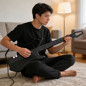 <span class=keywords><strong>Guitare</strong></span> électronique intelligente <span class=keywords><strong>de</strong></span> haute qualité sans cordes, durable pour les débutants, apprentissage sans douleur et jeu en voyage - Product Image 1