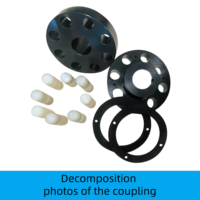 Accouplement flexible de précision SFS en acier 45 pour servomoteur, structure universelle, axe de moteur à connexion étroite