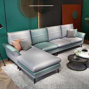 Tecnología Sin Lavado, Sofá en Forma de L, Minimalismo Italiano, Tela de Lujo Ligera, Compre Sofá de China - Product Image 2