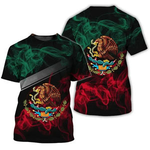 T-shirts imprimés en 3D avec le drapeau du Mexique, t-shirts d'été mexicains pour hommes et femmes, manches courtes, t-shirts tendance, streetwear, Harajuku, t-shirts pour enfants, vêtements - Product Image 3