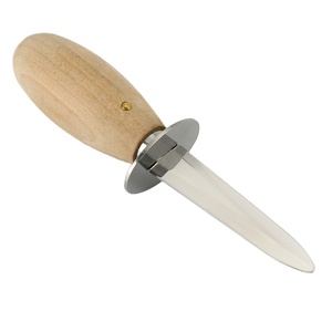 Abridor de cuchillos para ostras y mariscos <span class=keywords><strong>con</strong></span> mango de madera, pelador de mariscos de Metal para almeja, ostra y langosta - Product Image 5