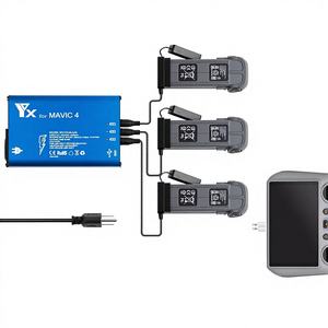 Chargeur intelligent compatible avec la batterie et la télécommande DJI <span class=keywords><strong>Mavic</strong></span> 4 <span class=keywords><strong>Pro</strong></span>, hub de charge, chargeur multiple avec port USB - Product Image 1