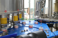 Mesin Pengalengan Jus Otomatis Mesin Pengisian dan Pelabelan Kaleng Aluminium Minuman Jus Minuman Energi