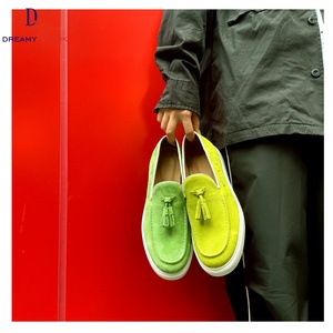 2025 Haute Qualité En Gros Chaussures Décontractées pour Hommes en Daim de Vache, Respirantes, à Enfiler, pour la Marche en Extérieur, Grandes Tailles, Type Mocassins - Product Image 3