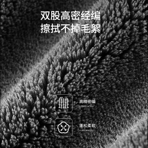 Laiben <b>Car</b> Wash Towel Microfiber 30x30cm 40x40cm 50x50cm 30x60cm Thickened Absorbent Lint Free For <b>Car</b> <b>Interior</b> Cleaning - Product Image 2