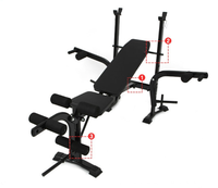 PINJIAN Équipement de Fitness à Domicile Professionnel : Support à Barres Banc de Musculation Presse Banc Ensemble Banc de Musculation Réglable Multifonction