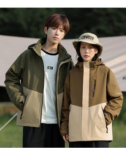 Pareja Chaqueta impermeable para <span class=keywords><strong>hombre</strong></span> Mujeres al aire libre A prueba de viento Jas Mountain Climbing Windbreaker - Product Image 2