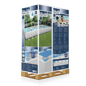 <span class=keywords><strong>Piscina</strong></span> Familiar Rectangular Elevada de PVC <span class=keywords><strong>para</strong></span> Exteriores <span class=keywords><strong>Bestway</strong></span> 56623, Ultra Grande, con Marco de Acero y Bomba de <span class=keywords><strong>Filtro</strong></span> - Product Image 6