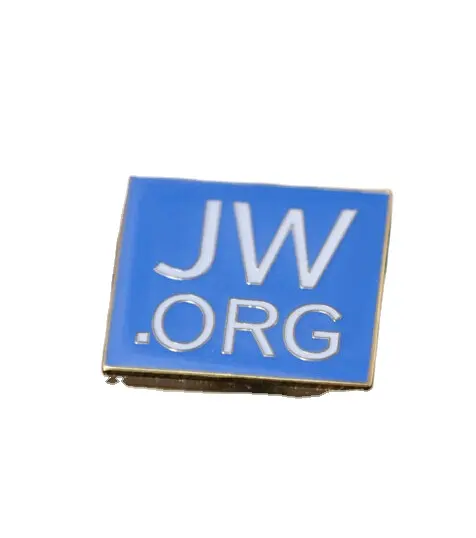 NS03 Custom Blank Metall Nummer und Buchstabe Günstige herzförmige Jw.Org Anstecknadel Herstellung Lieferungen