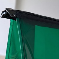 Sac cosmétique en PVC à fermeture éclair tendance, sac de rangement cosmétique transparent personnalisé pour femmes, trousse de toilette de voyage