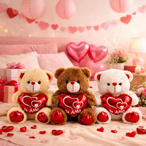 Oso de Peluche de San Valentín con Almohada en Forma de Corazón, Te Amo, Oso de Peluche, Regalo Romántico - Product Image 2