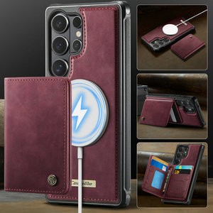 Caseme เคสกระเป๋าสตางค์หนังอเนกประสงค์สำหรับ S26 <span class=keywords><strong>Samsung</strong></span>, เคส S22 S23 S24 <span class=keywords><strong>FE</strong></span> S25พิเศษ S21ที่ใส่บัตรเครดิตชาร์จไร้สาย3 in 1 - Product Image 1