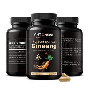 CHTNature OEM kırmızı kore Panax Ginseng özü ginsenonature 120 kapsül Ginseng kapsül - Product Image 1