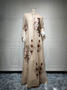 Caftan marocain élégant et décontracté <span class=keywords><strong>pour</strong></span> femmes, robe musulmane tendance, vêtements arabes, jalabiya <span class=keywords><strong>pour</strong></span> l'automne, <span class=keywords><strong>pour</strong></span> l'Aïd Moubarak, <span class=keywords><strong>djellaba</strong></span> <span class=keywords><strong>femme</strong></span> - Product Image 6