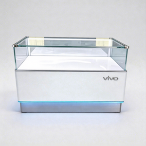 <span class=keywords><strong>Comptoir</strong></span> de présentation de téléphones portables en verre trempé LED de haute qualité, design personnalisé, vitrine combinée pour téléphones mobiles - Product Image 1