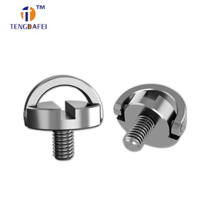Vis à tête ronde en acier inoxydable Tengdafei M3, vis à six pans creux fendus, vis de serrage manuel pour trépied, matériau 316 - Product Image 1