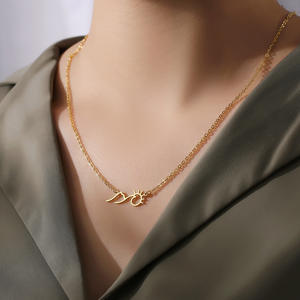 قلادة شروق الشمس الجبلية من DUOYING-قلادة رومانسية من الفولاذ المقاوم للصدأ قلادة على شكل قمر الشمس للنساء والفتيات - Product Image 3