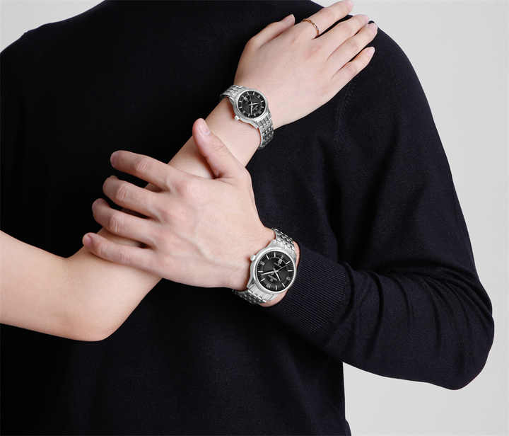 NAVIFORCE 8040 SSB Factory Cheap Wholesale Couple Watches Quartz Wrist Watch for Men Ladies Stainless Steel Women Gift OEM