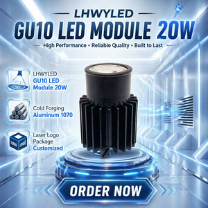 Módulo LED GU10 OEM ODM LHWYLED, Molde Privado, <span class=keywords><strong>20W</strong></span>, Aluminio Forjado en Frío 1070, Venta Directa de Fábrica, Plazo de Entrega Rápido, COB - Product Image 1