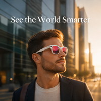Nouvelles lunettes caméra intelligentes avec assistance IA, traduction multilingue en temps réel, charge magnétique, longue autonomie de la batterie