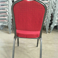 Chaise de conférence rembourrée en tissu, échantillon gratuit d'usine, mobilier d'hôtel, chaise de salle à manger empilable pour événements