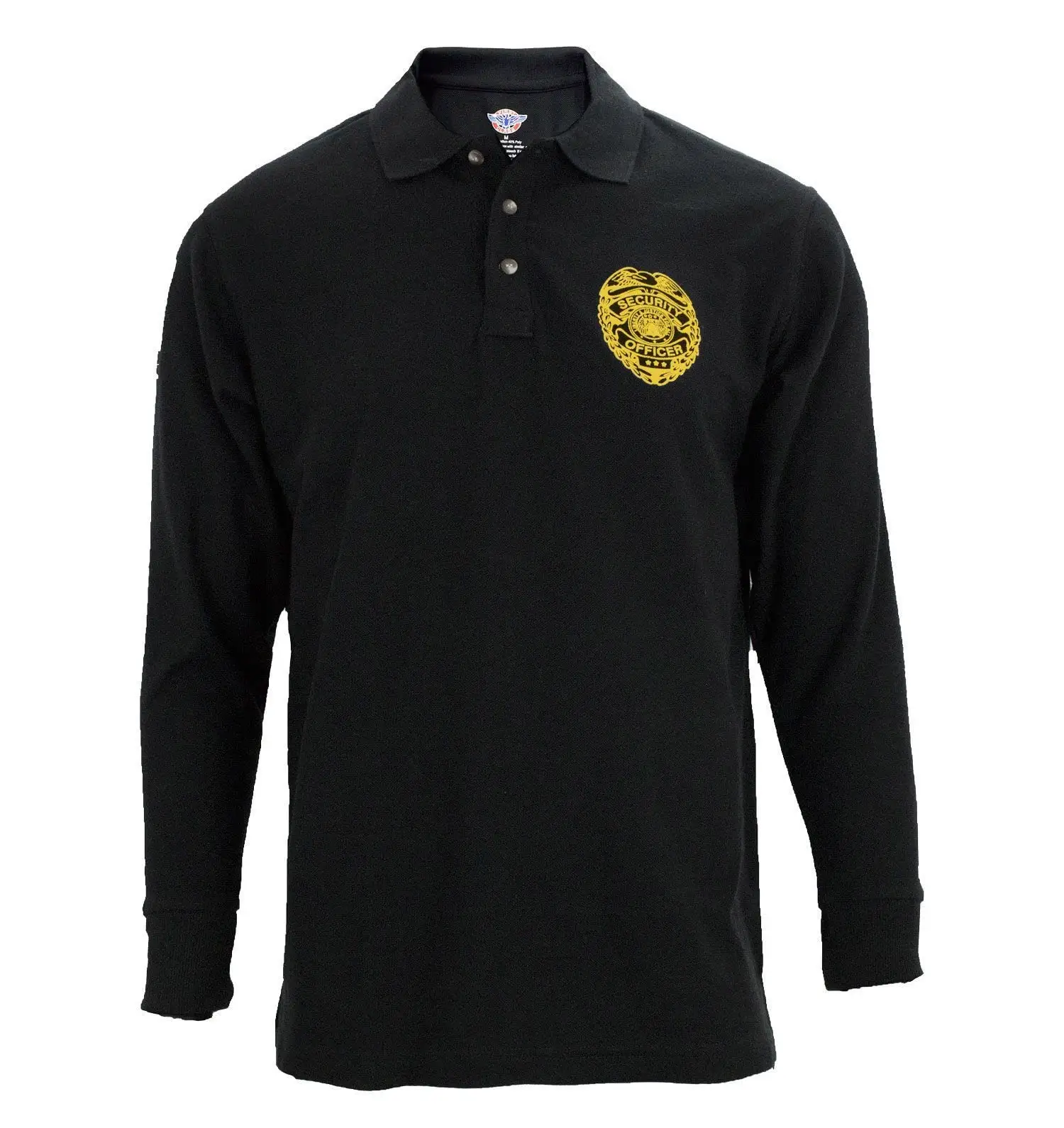 OEM 하이 퀄리티 블랙 폴리 코튼 보안 폴로 셔츠 가드 유니폼에 대한 사용자 정의 로고 패치