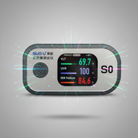 Testeur de film solaire portable GUOOU S0, compteur électronique automatique avec paramètres VLT, UVR, IRR 940nm et boule de plasma électronique intégrée