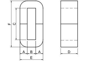 KMAC-320 (Equivalente a AMCC-320) Trasformatore <span class=keywords><strong>MEG</strong></span> con Nucleo in C Amorfo - Product Image 3