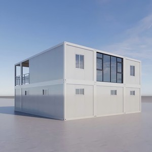 20FT แบนเรียบหรูแบบเคลื่อนย้ายได้สำหรับบ้านเคลื่อนที่บ้านกระจกผนังแบบโมดูลาร์บ้านจิ๋วสำเร็จรูป - Product Image 2