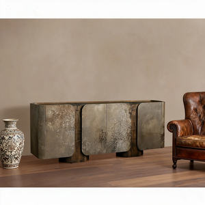 أثاث أثاث طاولة جانبية خشبية صلبة حواف منحنية من الجمال الطبيعي - Product Image 3