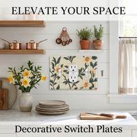 Plaque de cache-interrupteur personnalisée pour décoration intérieure esthétique, cadeaux décoratifs muraux pour la maison, le salon, la chambre et le bureau, pour murs d'accentuation