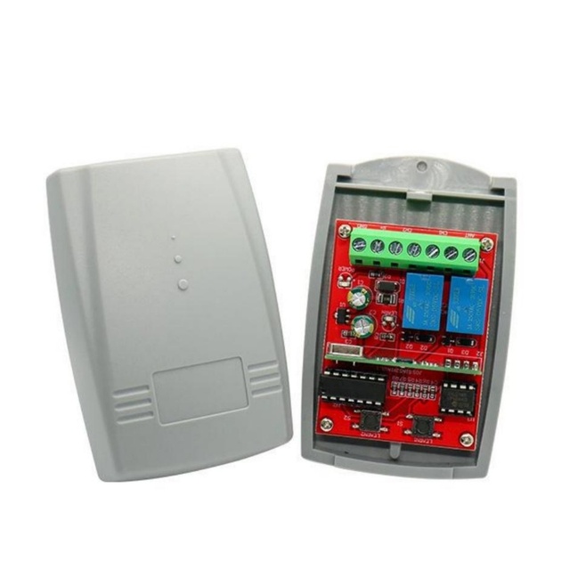 433MHz RF Remote Control Receiver Automatic 2-Channel Wireless Garage Door 433.92Mhz Rolling/Fixed/learning Code Receiver