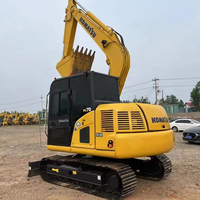 Excavatrice sur chenilles Komatsu PC70 d'occasion, presque neuve, d'origine japonaise, pour travaux routiers municipaux (modèles PC56, PC70, PC78, PC120 disponibles)