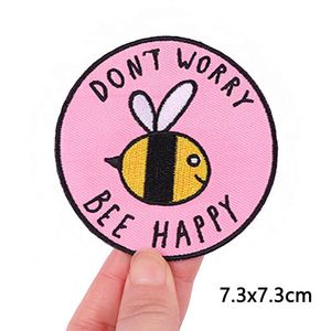 Patchs brodés thermocollants personnalisés animaux de dessin animé, motifs chat et chien mignons, pour vêtements, appliques et badges DIY - Product Image 4