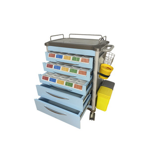 Chariot d'hôpital Yao Kang en ABS, 4 roulettes, multifonctionnel avec tiroirs pour usage médical - Product Image 2