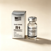 Etiquetas de PVC Resistentes al Calor, al Aceite y a los Rayos UV con Textura Plateada Personalizada y Cajas de Cartón con Ventana para Frascos de 3ml/10ml/30ml