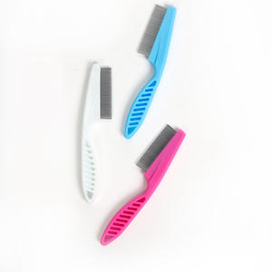 Suministros ecológicos <span class=keywords><strong>para</strong></span> mascotas, peine <span class=keywords><strong>para</strong></span> eliminar pulgas y garrapatas, peine de dientes finos de acero inoxidable <span class=keywords><strong>para</strong></span> limpieza de gatos y <span class=keywords><strong>perros</strong></span>, Material plástico - Product Image 4