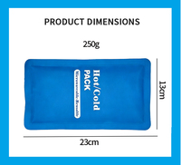 Sacs de gel réutilisables HANERSHI en gros, taille 23*13cm, couleur personnalisée, 250g, pour soulagement des douleurs aux yeux, aux genoux, au ventre, compresses chaudes/froides