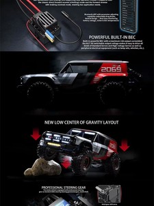 Coche RC MJX H8P 1/8 Bronco R con Licencia, Todoterreno 4x4 con Motor sin Escobillas, ESC de 80A, 3S, Aleación de Aluminio, Vehículo Todoterreno a Control Remoto - Product Image 6