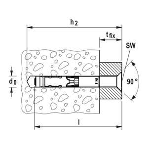 FISCHER - 510934 Anclaje de alto rendimiento FH II SK A4 con cabeza avellanada y acero inoxidable-ANCLAJES EAN 4048962104349 - Product Image 4