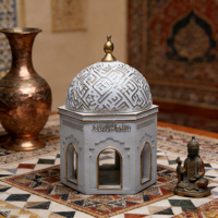 ChenWang Statue en résine de la Kaaba, mosquée islamique, décoration de table de bureau, cadeaux du Ramadan, décoration d'intérieur du Moyen-Orient, ornement de salon