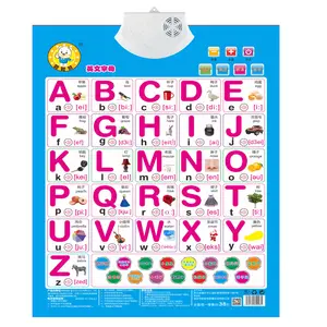 Kids Enlighten Learning Alphabet Talking Poster Autism Toy Sound Speech Read Number Piano Play Educational Talking Wall Chart